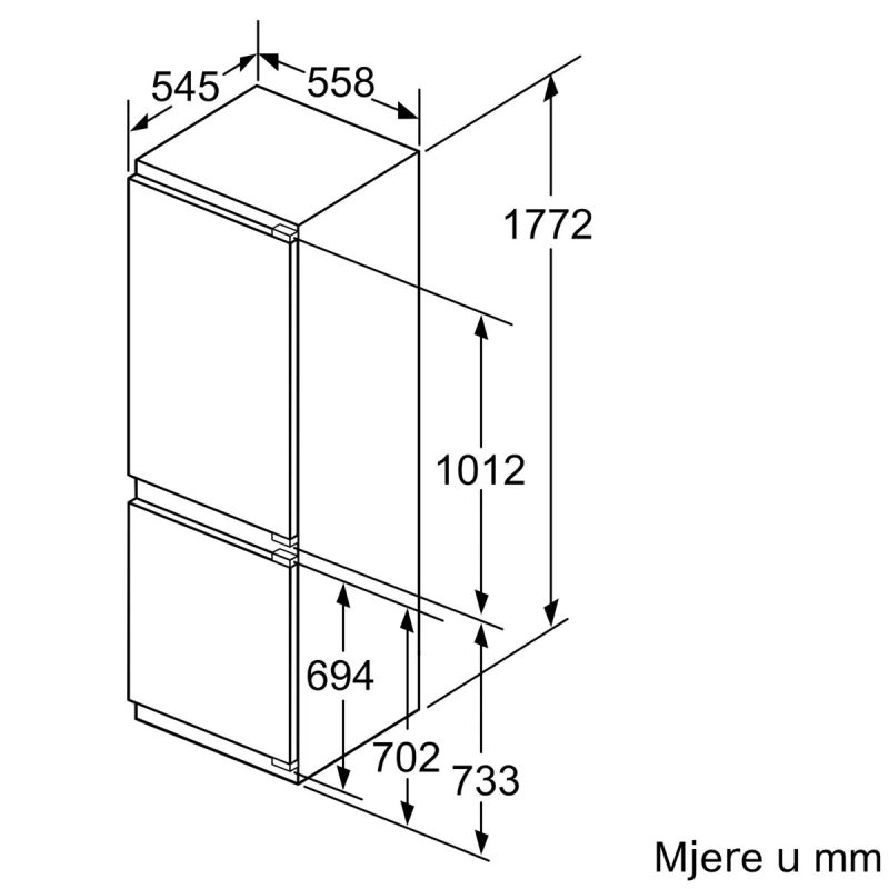 Ugradbeni hladnjak Bosch KIF86PFE0