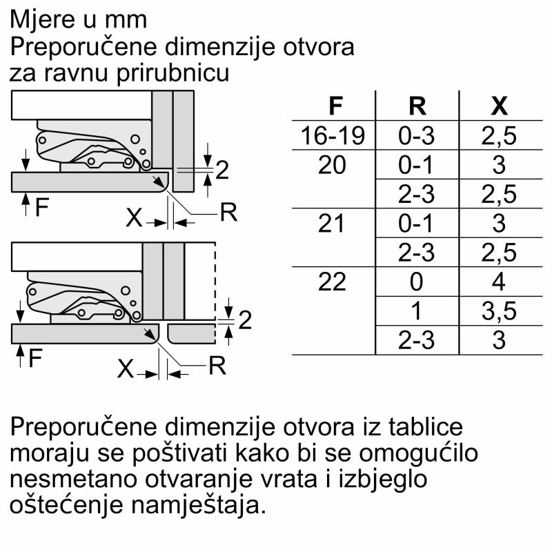 Ugradbeni hladnjak Bosch KIN96VFD0